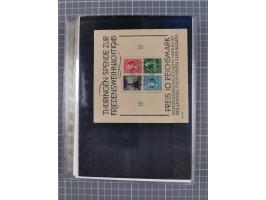 1945/50, interessanter Bestand mit fast nur besseren Sätzen, Block-Ausgaben und Briefen. Dabei u.a. SBZ Bl.1xa postfrisch (FA