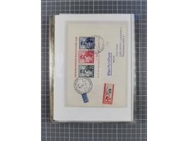 1945/50, interessanter Bestand mit fast nur besseren Sätzen, Block-Ausgaben und Briefen. Dabei u.a. SBZ Bl.1xa postfrisch (FA
