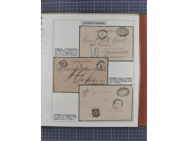 1886/1906, interessante aufgezogene Sammlung “Nachtaxierte Belege der Briefpost” mit über 95 Briefen und Karten, viele besser