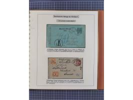 1886/1906, interessante aufgezogene Sammlung “Nachtaxierte Belege der Briefpost” mit über 95 Briefen und Karten, viele besser