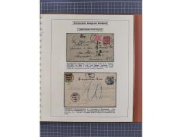 1886/1906, interessante aufgezogene Sammlung “Nachtaxierte Belege der Briefpost” mit über 95 Briefen und Karten, viele besser