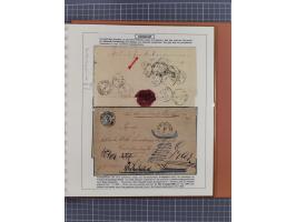 1886/1906, interessante aufgezogene Sammlung “Nachtaxierte Belege der Briefpost” mit über 95 Briefen und Karten, viele besser