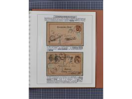 1886/1906, interessante aufgezogene Sammlung “Nachtaxierte Belege der Briefpost” mit über 95 Briefen und Karten, viele besser