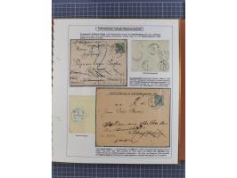 1886/1906, interessante aufgezogene Sammlung “Nachtaxierte Belege der Briefpost” mit über 95 Briefen und Karten, viele besser