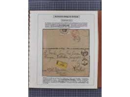 1886/1906, interessante aufgezogene Sammlung “Nachtaxierte Belege der Briefpost” mit über 95 Briefen und Karten, viele besser