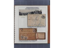 1886/1906, interessante aufgezogene Sammlung “Nachtaxierte Belege der Briefpost” mit über 95 Briefen und Karten, viele besser