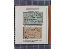 1886/1906, interessante aufgezogene Sammlung “Nachtaxierte Belege der Briefpost” mit über 95 Briefen und Karten, viele besser