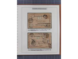 1886/1906, interessante aufgezogene Sammlung “Nachtaxierte Belege der Briefpost” mit über 95 Briefen und Karten, viele besser