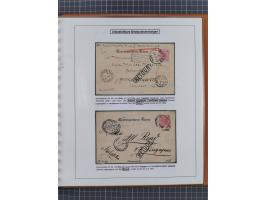 1886/1906, interessante aufgezogene Sammlung “Nachtaxierte Belege der Briefpost” mit über 95 Briefen und Karten, viele besser