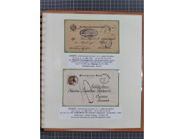 1886/1906, interessante aufgezogene Sammlung “Nachtaxierte Belege der Briefpost” mit über 95 Briefen und Karten, viele besser