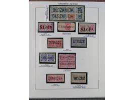 1883/1915, umfangreiche aufgezogene Sammlung “Bahnpost” mit über 145 Briefen und Karten, viele interessante Verwendungen, seh