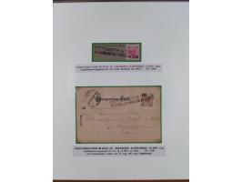 1883/1915, umfangreiche aufgezogene Sammlung “Bahnpost” mit über 145 Briefen und Karten, viele interessante Verwendungen, seh