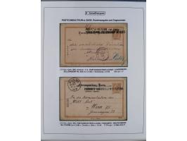 1883/1915, umfangreiche aufgezogene Sammlung “Bahnpost” mit über 145 Briefen und Karten, viele interessante Verwendungen, seh