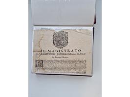 PIEMONT: 1585/1886, über 150 Briefe und Dokumente (wenige Dokumente als Kopie), ab einem sehr frühen Dokument aus 1585, einig