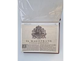 PIEMONT: 1585/1886, über 150 Briefe und Dokumente (wenige Dokumente als Kopie), ab einem sehr frühen Dokument aus 1585, einig