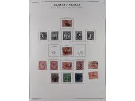 1851/1994, unused and used, later on also mint never hinged collection including some covers, with British Colombia, Newfound