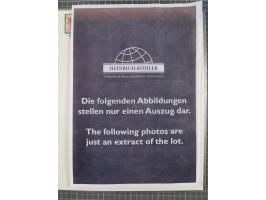 1883/90 (ca.), große aufgezogene Sammlung “Stempeltypen auf den Ausgaben 1883/90” mit über 320 Briefen und Karten, viele lose