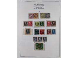 1851/1940 (ca.), ungebraucht und gestempelte Sammlung mit u.a. Bayern, Hannover Mi.-Nr. 4 mit Restgummi (helle Stelle) , Preu