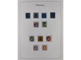 1851/1940 (ca.), ungebraucht und gestempelte Sammlung mit u.a. Bayern, Hannover Mi.-Nr. 4 mit Restgummi (helle Stelle) , Preu