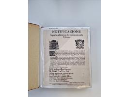 ITALIEN: 1625/1859, Ausstellungssammlung mit über 80 Briefen und Dokumenten, meist Kirchenstaat, jedoch auch etwas Modena und