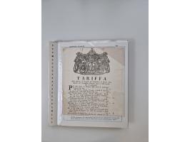 LIGURIA: 1700/1888, Ausstellungssammlung mit 74 Briefen und Dokumenten, angefangen ab Zirkularen, dabei u.a. Bogen zur Erfass