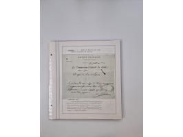 LIGURIA: 1700/1888, Ausstellungssammlung mit 74 Briefen und Dokumenten, angefangen ab Zirkularen, dabei u.a. Bogen zur Erfass