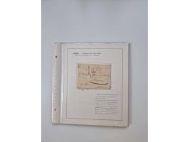 LIGURIA: 1700/1888, Ausstellungssammlung mit 74 Briefen und Dokumenten, angefangen ab Zirkularen, dabei u.a. Bogen zur Erfass