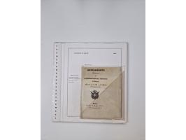 LIGURIA: 1700/1888, Ausstellungssammlung mit 74 Briefen und Dokumenten, angefangen ab Zirkularen, dabei u.a. Bogen zur Erfass