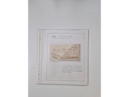 LIGURIA: 1700/1888, Ausstellungssammlung mit 74 Briefen und Dokumenten, angefangen ab Zirkularen, dabei u.a. Bogen zur Erfass