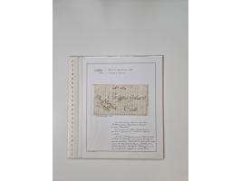 LIGURIA: 1700/1888, Ausstellungssammlung mit 74 Briefen und Dokumenten, angefangen ab Zirkularen, dabei u.a. Bogen zur Erfass