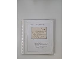 LIGURIA: 1700/1888, Ausstellungssammlung mit 74 Briefen und Dokumenten, angefangen ab Zirkularen, dabei u.a. Bogen zur Erfass