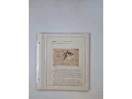 LIGURIA: 1700/1888, Ausstellungssammlung mit 74 Briefen und Dokumenten, angefangen ab Zirkularen, dabei u.a. Bogen zur Erfass