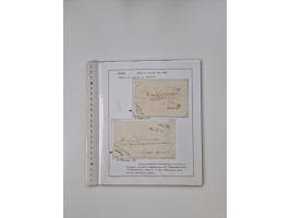 LIGURIA: 1700/1888, Ausstellungssammlung mit 74 Briefen und Dokumenten, angefangen ab Zirkularen, dabei u.a. Bogen zur Erfass