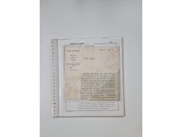 LIGURIA: 1700/1888, Ausstellungssammlung mit 74 Briefen und Dokumenten, angefangen ab Zirkularen, dabei u.a. Bogen zur Erfass