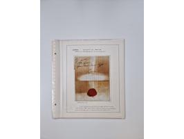 LIGURIA: 1700/1888, Ausstellungssammlung mit 74 Briefen und Dokumenten, angefangen ab Zirkularen, dabei u.a. Bogen zur Erfass