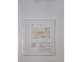 LIGURIA: 1700/1888, Ausstellungssammlung mit 74 Briefen und Dokumenten, angefangen ab Zirkularen, dabei u.a. Bogen zur Erfass