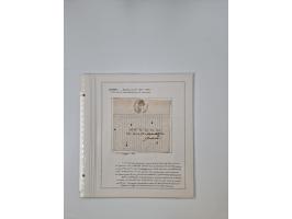 LIGURIA: 1700/1888, Ausstellungssammlung mit 74 Briefen und Dokumenten, angefangen ab Zirkularen, dabei u.a. Bogen zur Erfass