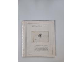 LIGURIA: 1700/1888, Ausstellungssammlung mit 74 Briefen und Dokumenten, angefangen ab Zirkularen, dabei u.a. Bogen zur Erfass