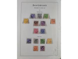 1945/72, meist ungebrauchte und gestempelte Sammlung Zonen ink. Saar, Bund mit gestempelten Heuss-Zusammendrucken, Berlin mit