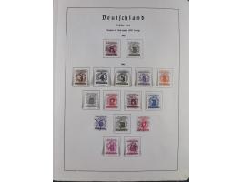 1945/72, meist ungebrauchte und gestempelte Sammlung Zonen ink. Saar, Bund mit gestempelten Heuss-Zusammendrucken, Berlin mit