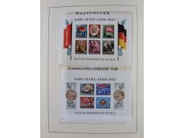 1945/72, meist ungebrauchte und gestempelte Sammlung Zonen ink. Saar, Bund mit gestempelten Heuss-Zusammendrucken, Berlin mit