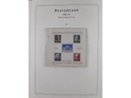 1945/72, meist ungebrauchte und gestempelte Sammlung Zonen ink. Saar, Bund mit gestempelten Heuss-Zusammendrucken, Berlin mit