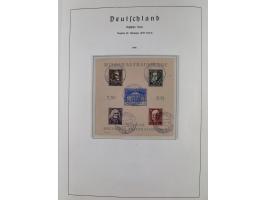 1945/72, meist ungebrauchte und gestempelte Sammlung Zonen ink. Saar, Bund mit gestempelten Heuss-Zusammendrucken, Berlin mit