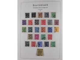 1945/72, meist ungebrauchte und gestempelte Sammlung Zonen ink. Saar, Bund mit gestempelten Heuss-Zusammendrucken, Berlin mit