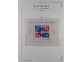 1945/72, meist ungebrauchte und gestempelte Sammlung Zonen ink. Saar, Bund mit gestempelten Heuss-Zusammendrucken, Berlin mit