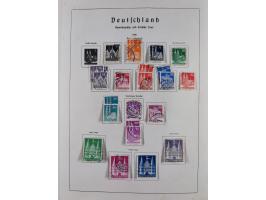 1945/72, meist ungebrauchte und gestempelte Sammlung Zonen ink. Saar, Bund mit gestempelten Heuss-Zusammendrucken, Berlin mit