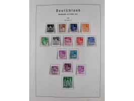 1945/72, meist ungebrauchte und gestempelte Sammlung Zonen ink. Saar, Bund mit gestempelten Heuss-Zusammendrucken, Berlin mit