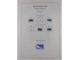 1945/72, meist ungebrauchte und gestempelte Sammlung Zonen ink. Saar, Bund mit gestempelten Heuss-Zusammendrucken, Berlin mit