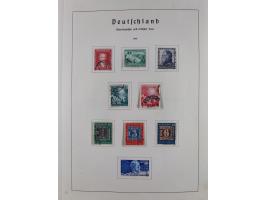 1945/72, meist ungebrauchte und gestempelte Sammlung Zonen ink. Saar, Bund mit gestempelten Heuss-Zusammendrucken, Berlin mit