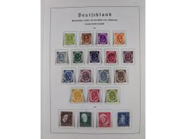 1945/72, meist ungebrauchte und gestempelte Sammlung Zonen ink. Saar, Bund mit gestempelten Heuss-Zusammendrucken, Berlin mit